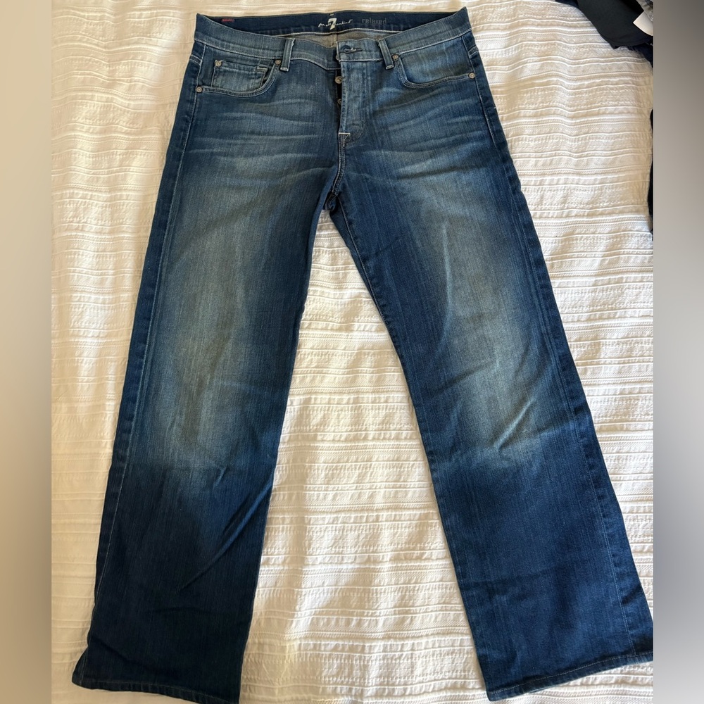 7 For All Mankind Men's Relaxed Denim Jeans